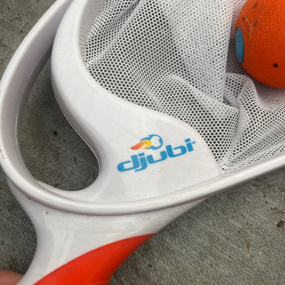 Outdoor Catch Game Set with Orange and White Nets - Picture 5 of 5